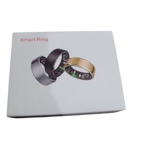 Smart Ring Size 8 Gold SmartHealth Mobile Charging NEW